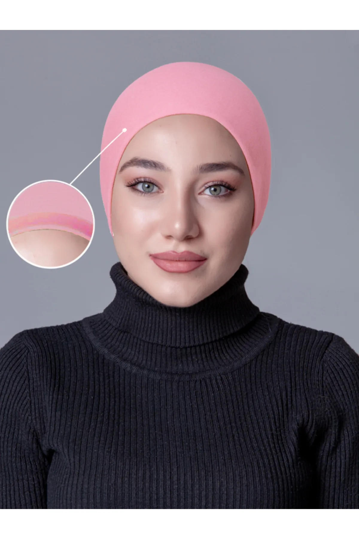Pembe Likralı Kaymayan Bone küçük görüntüsü