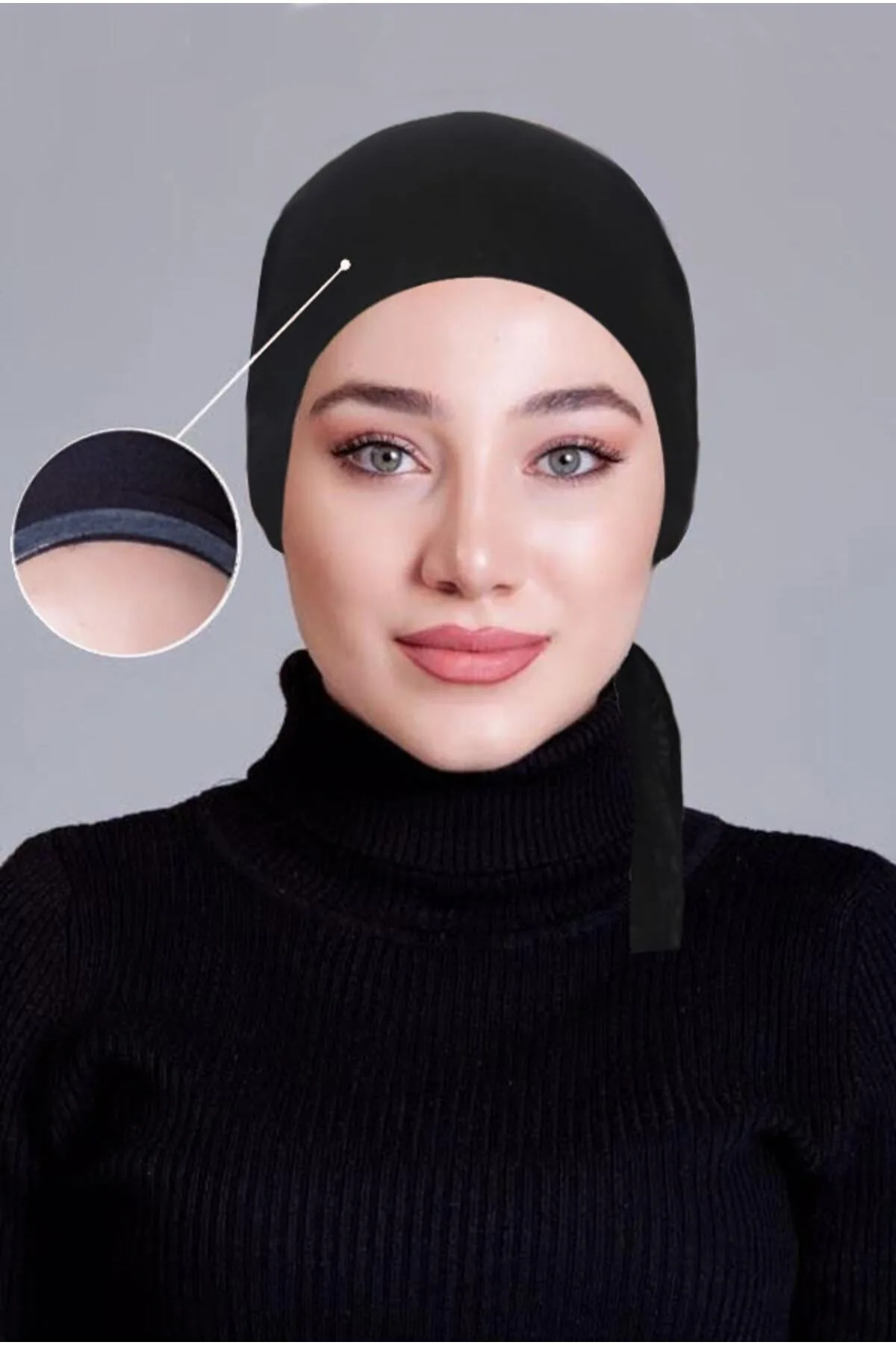 Siyah Tülbent Kaymayan (KAYMAZ) Bone