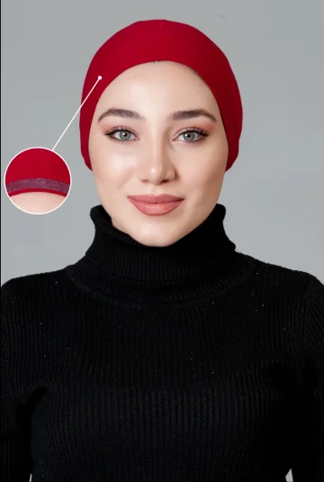 Bordo Dikişsiz Kaymayan Bone