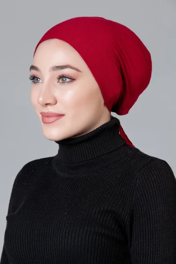 Bordo Dikişsiz Kaymayan Bone