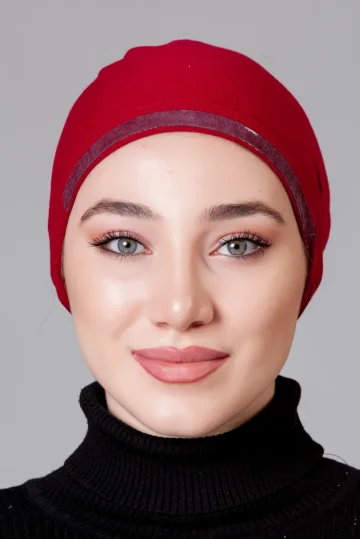Bordo Dikişsiz Kaymayan Bone