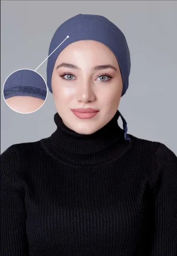 Koyu Gri Dikişsiz Kaymayan Bone (Likralı)