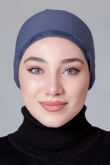 Koyu Gri Dikişsiz Kaymayan Bone (Likralı)