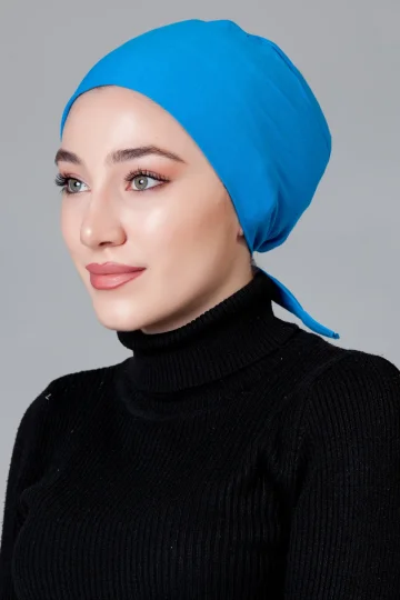 Mavi Dikişsiz Kaymayan Bone